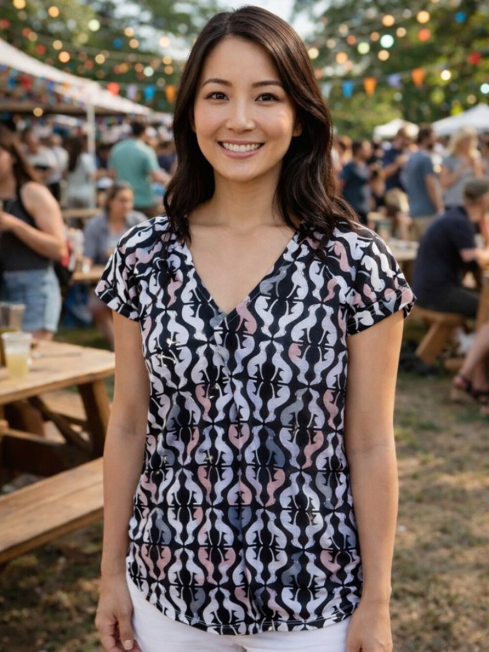 NWT Anthropologie Anamalia Tee Size M - Picture 4 of 4